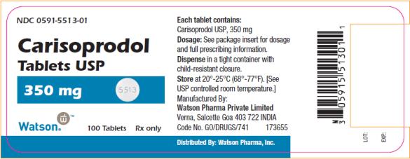 Principal Display Panel Carisoprodol Tablets USP 350 mg 100 tablets