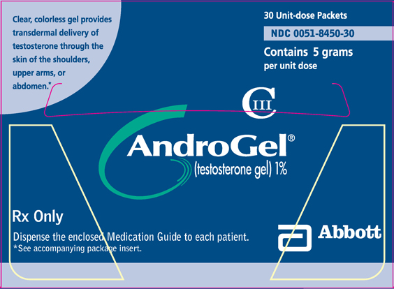 AndroGel 1 percent 30 unit-dose packets 5 gm per unit dose