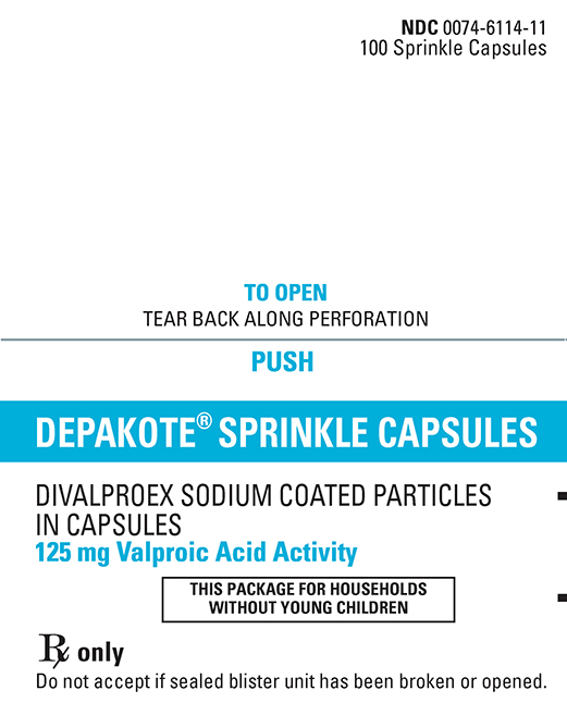 depakote sprinkle capsules 125mg 100 capsules