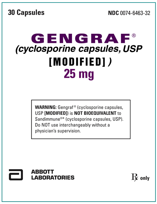gengraf 25 mg 30 capsules
