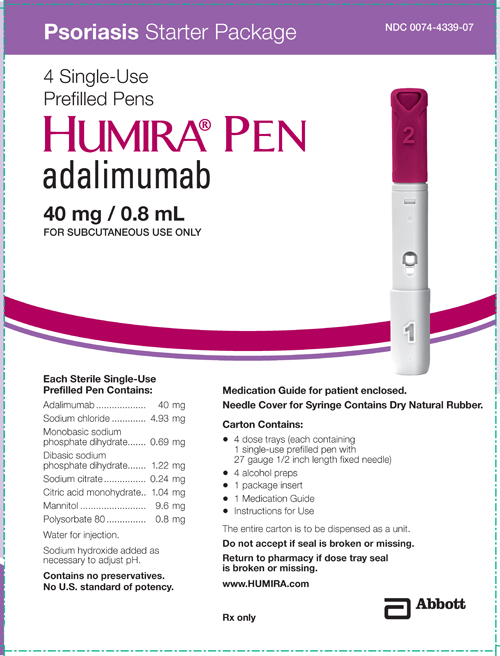 HUMIRA Pen Psoriasis Starter Package 40 mg / 0.8 mL