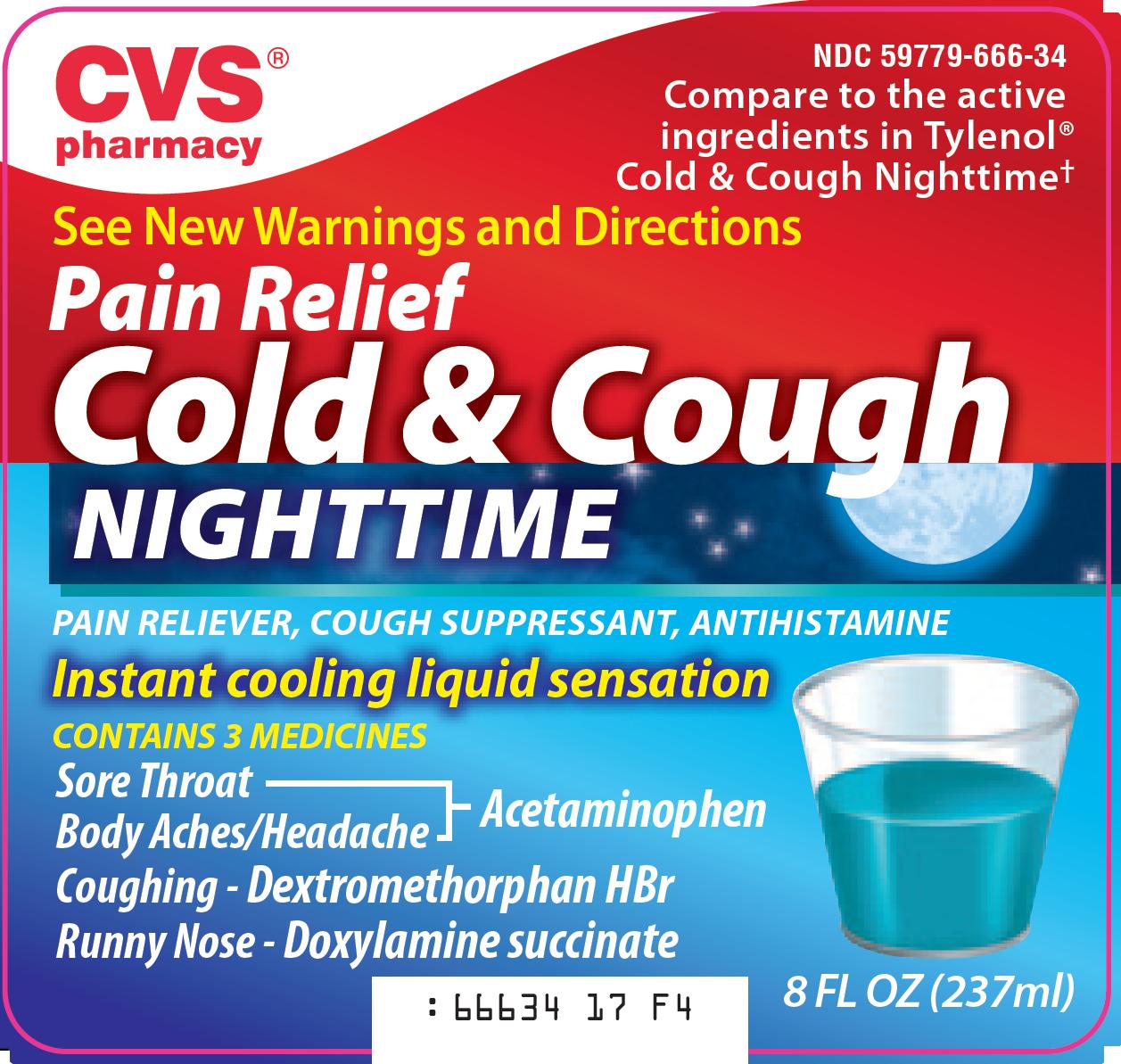 Cold & Cough NightTime Front Label