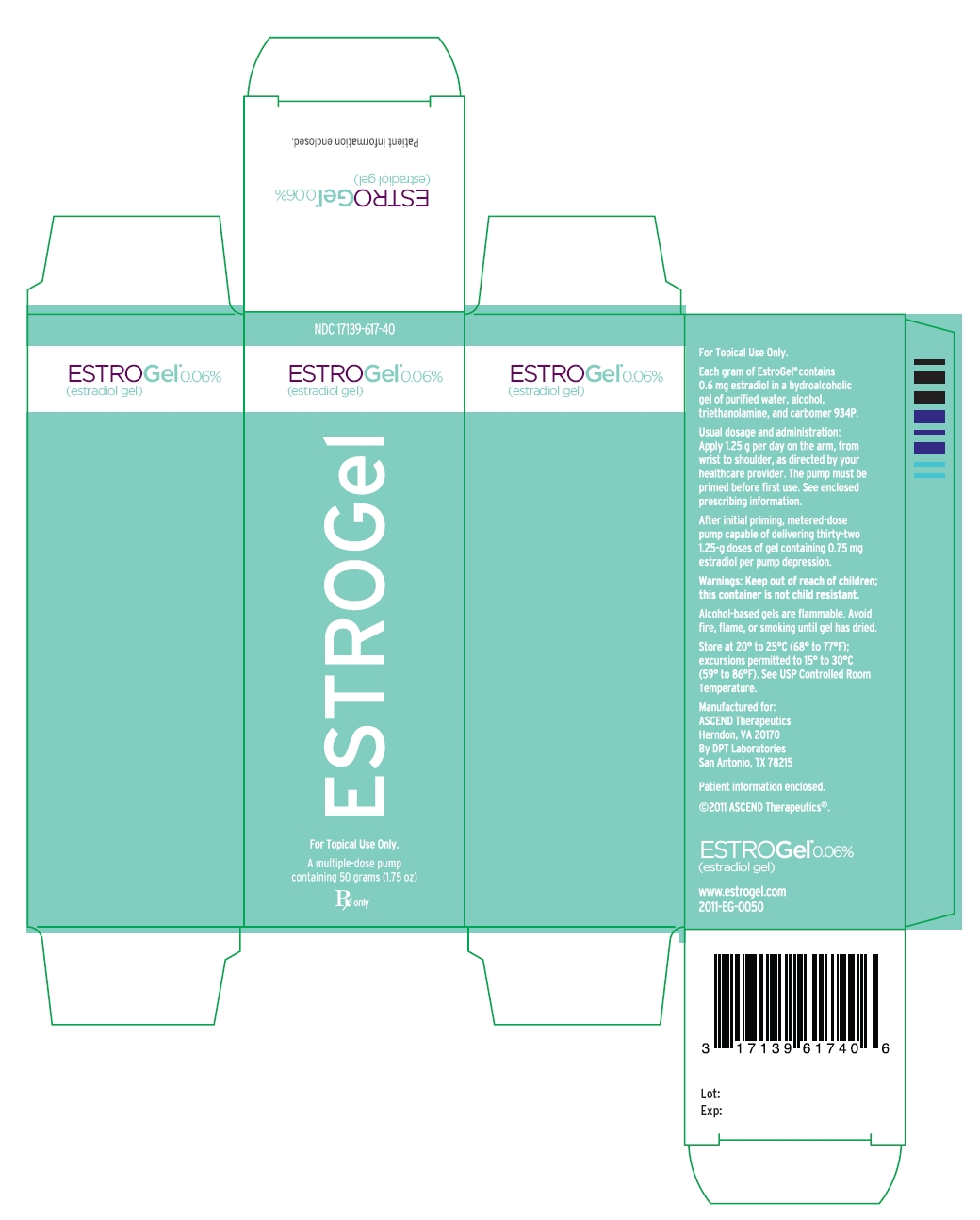EstroGel® 0.06% (estradiol gel) carton