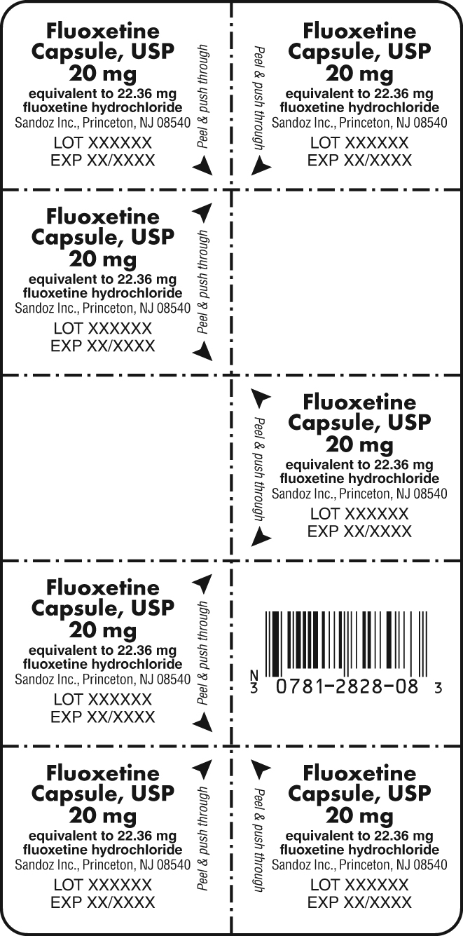 Fluoxetine Hydrochloride 20 mg Blister Pack