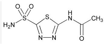 Chemical Structure - Acetazolamide