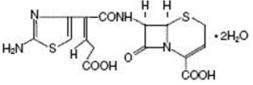 Ceftibuten dihydrate structural formula