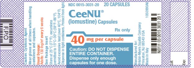 CeeNU 40 mg Bottle Label