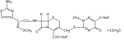 Ceftriaxone for Inj. - Structure