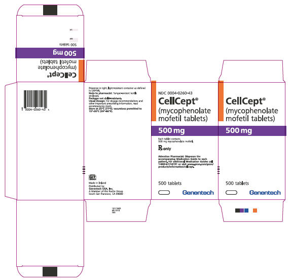 PRINCIPAL DISPLAY PANEL - 500 mg Tablet Carton