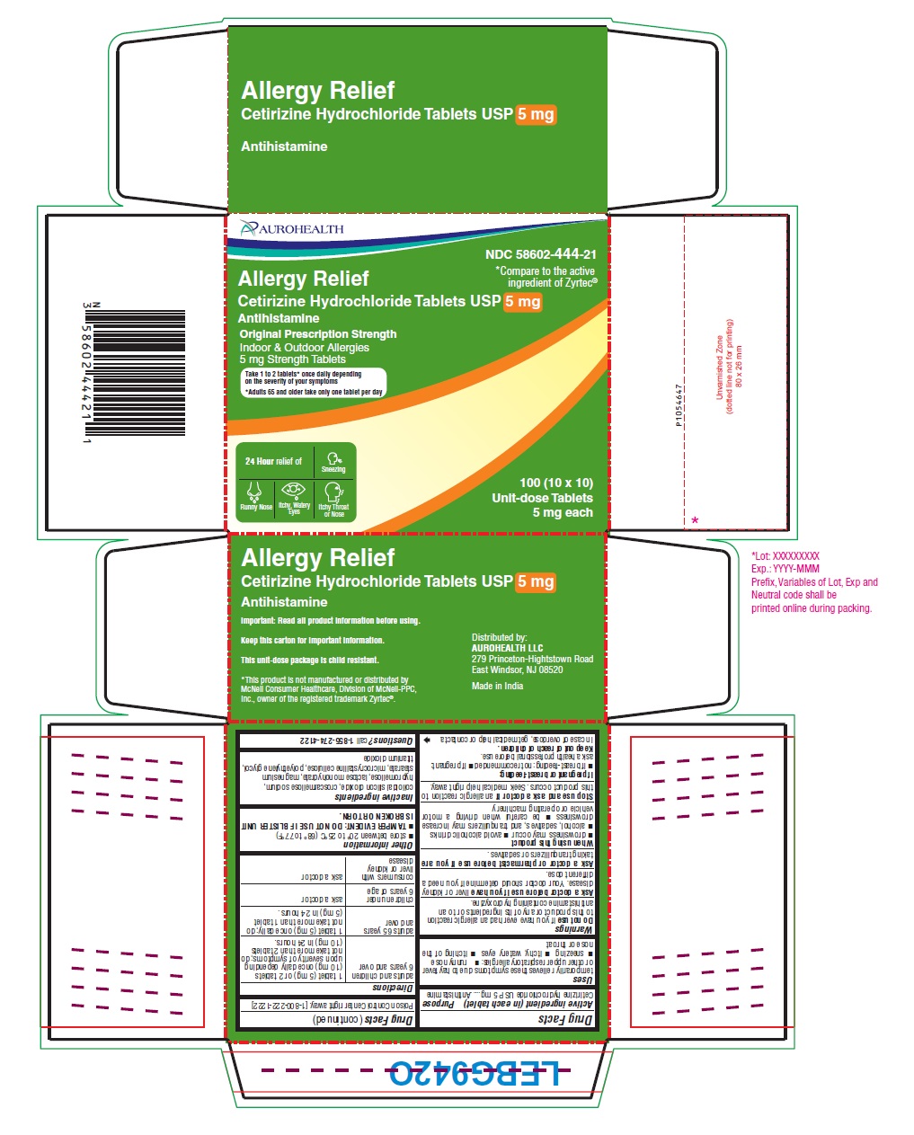 PACKAGE LABEL-PRINCIPAL DISPLAY PANEL -5 mg (10 x 10 Blister Carton Label)