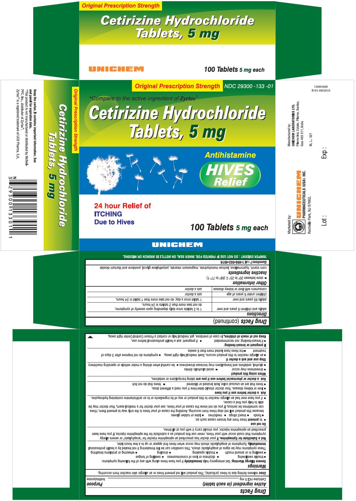 Cetirizine Hydrochloride Tablets 5 mg - Hives Relief