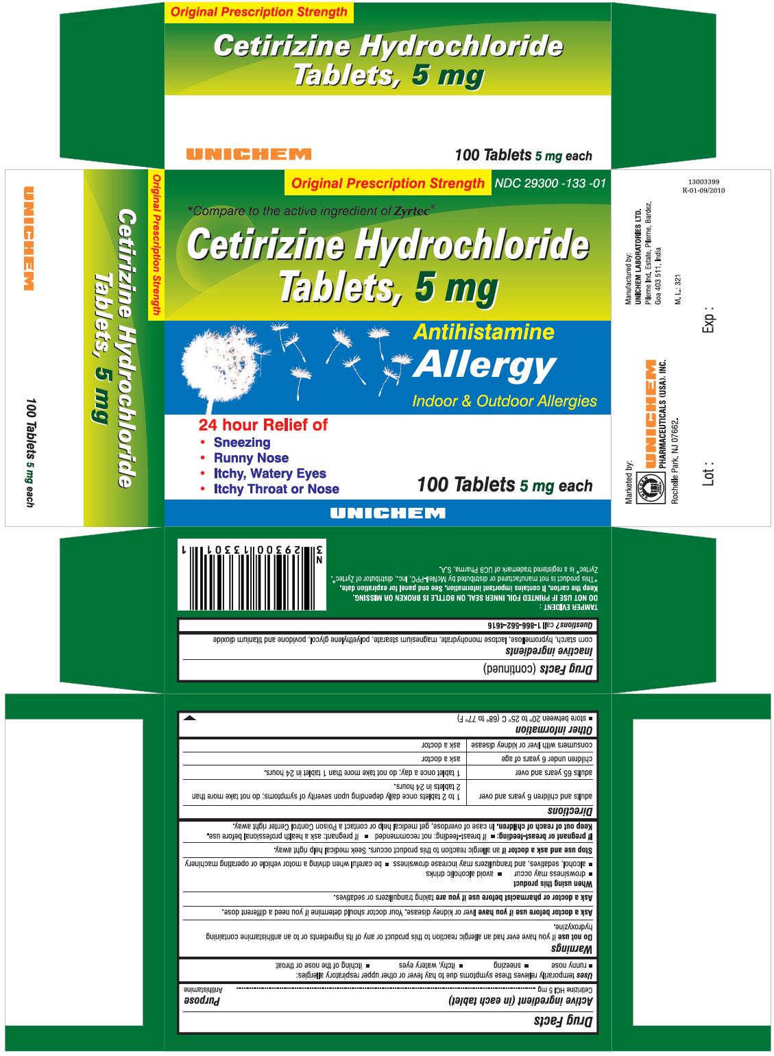 Cetirizine Hydrochloride Tablets 5 mg - Allergy