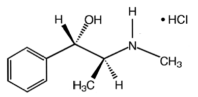Chemical Structure Pseudoephedrine hydrochloride