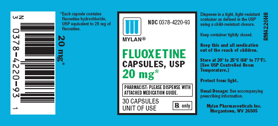 Fluoxetine 20 mg Bottles