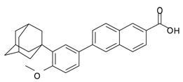 image of adapalene chemical structure