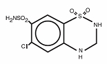 image of HCTZ chemical structure