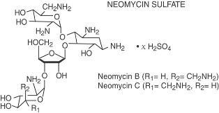 image of neomycin sulfate chemical structure