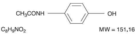 Acetaminophen chemical structure