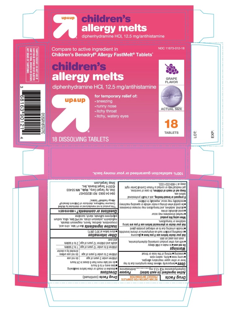 up and up childrens allergy melts 18 counts