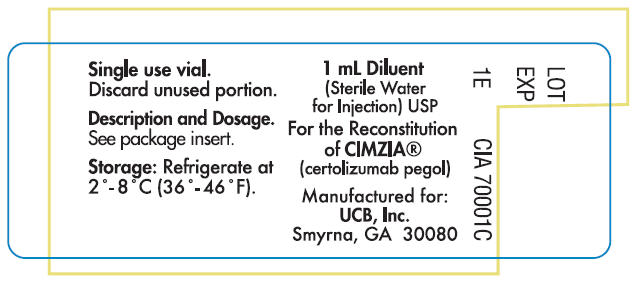 Principal Display Panel - 1 mL sterile water for injection label
