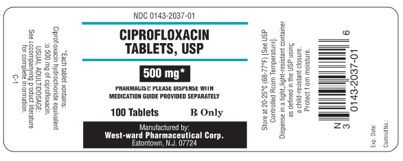 Ciprofloxacin Tablets 500mg 100s