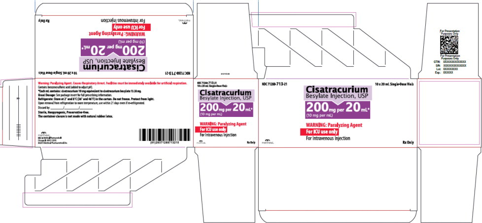 PRINCIPAL DISPLAY PANEL – Cisatracurium Besylate Injection, USP – 20 mL Carton