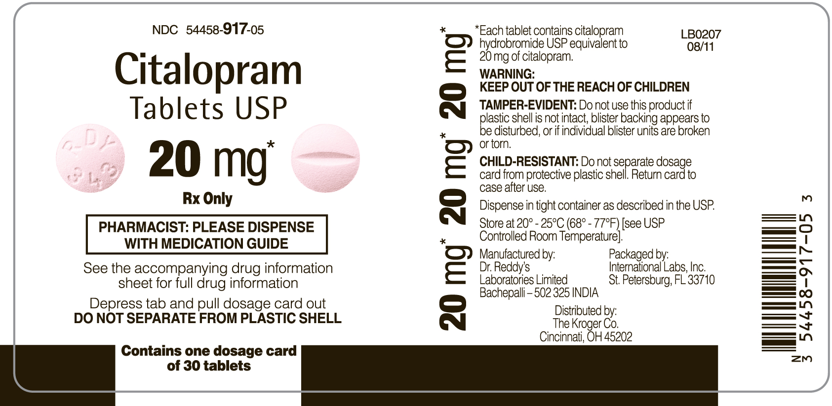 Citalopram 20 mg Kroger