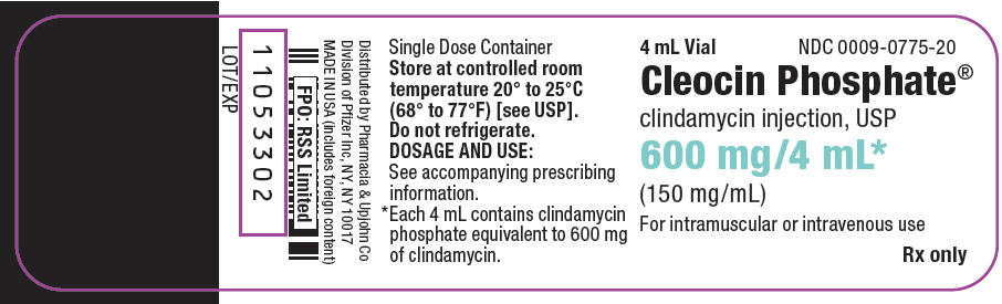 PRINCIPAL DISPLAY PANEL - 600 mg/4 mL Vial Label