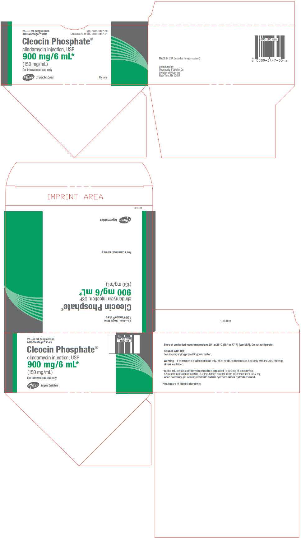 PRINCIPAL DISPLAY PANEL - 900 mg/6 mL Vial Carton