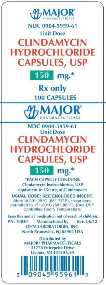 CLINDAMYCIN HYDROCHLORIDE CAPSULES, USP 150MG