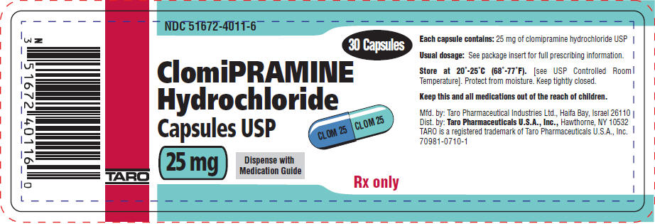 25 mg Capsules Bottle Label