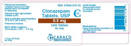 clonazepam-0.5mg-1000 Tablets