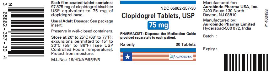 PACKAGE LABEL-PRINCIPAL DISPLAY PANEL - 75 mg (30 Tablet Bottle)