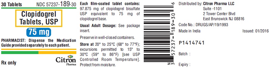 PACKAGE LABEL-PRINCIPAL DISPLAY PANEL - 75 mg (30 Tablets Bottle)
