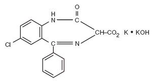 Clorazepate Dipotassium Structural Formula 