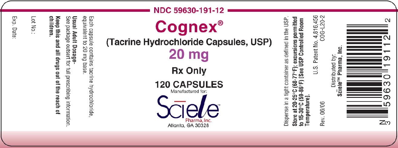 20 mg Capsule Bottle Label NDC 59630-191-12