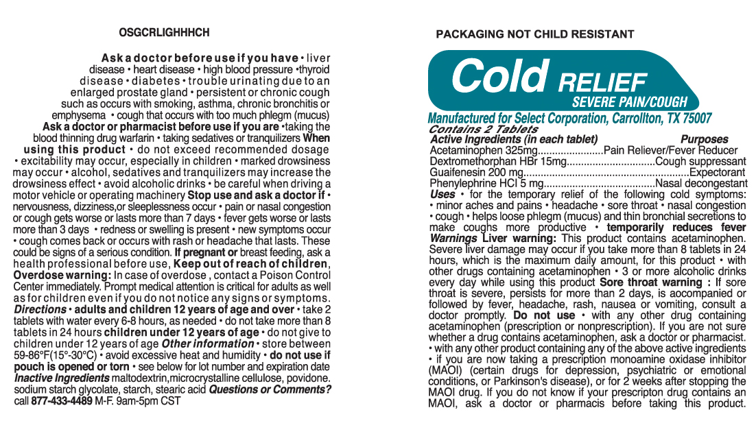 cold relief severe packet