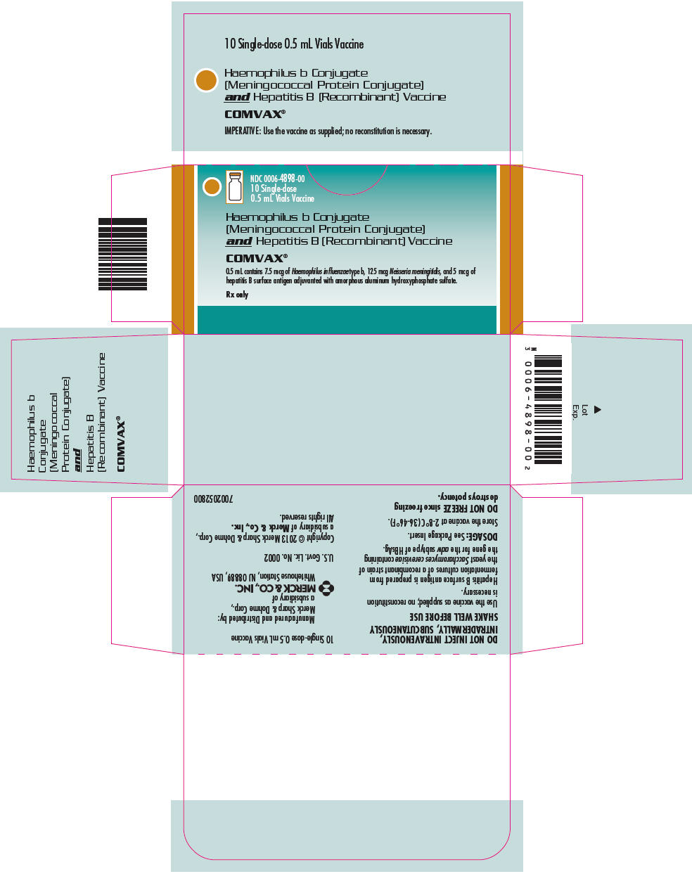PRINCIPAL DISPLAY PANEL - 10 Single-dose 0.5 mL Vial Carton