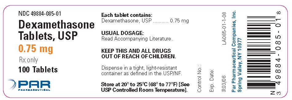 This is the 0.75mg container label
