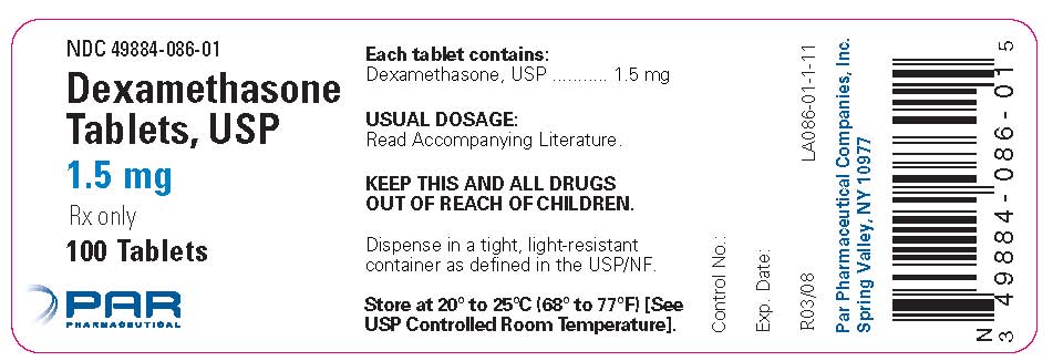 This is the 1.5 mg container label