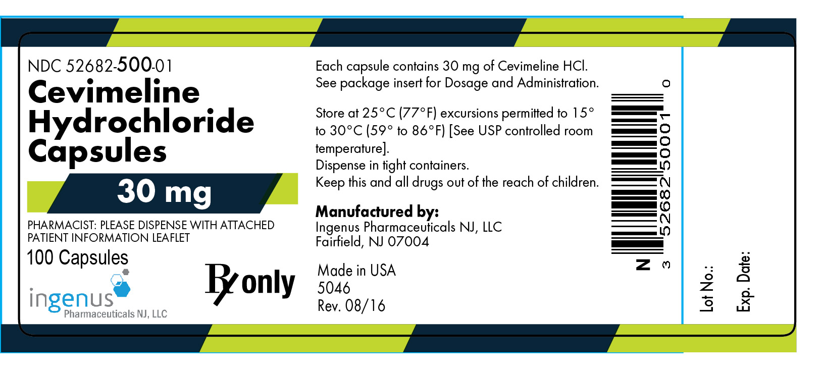 Cevimeline Hydrochloride Capsules 30 mg