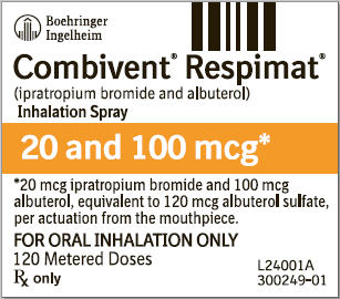 COMBIVENT RESPIMAT (ipratropium bromide and albuterol) Inhalation Spray
