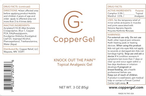 coppergel label