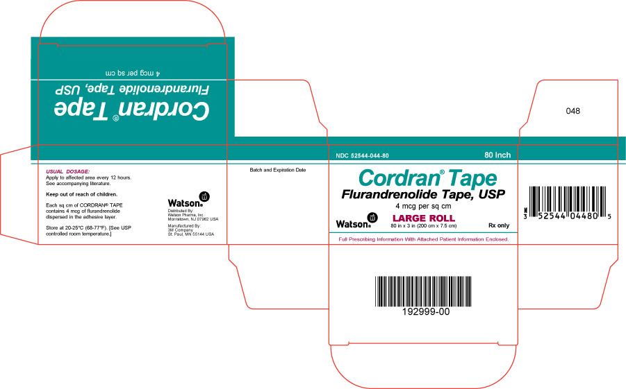 Cordran® Tape 4mcg/sq cm 80 inches x 3 inches (200 cm x 7.5 cm) NDC 52544-044-80
