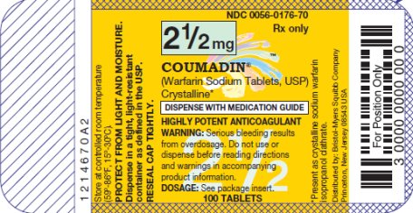 COUMADIN 2.5 mg 100 Tablets