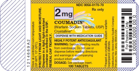 COUMADIN 2 mg 100 Tablets