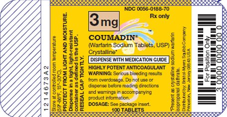 COUMADIN 5 mg 100 Tablets