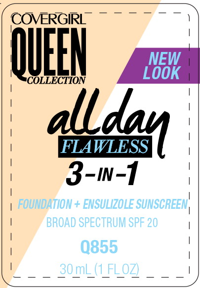 Principal Display Panel - Covergirl Queen Collection All Day 855 Label 