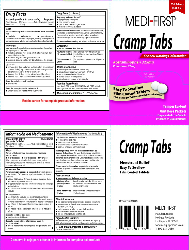 Principal Display Panel - 810R MF Cramp Tabs Label
