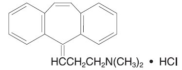 This is an image of the structural formula for cyclobenzaprine.
